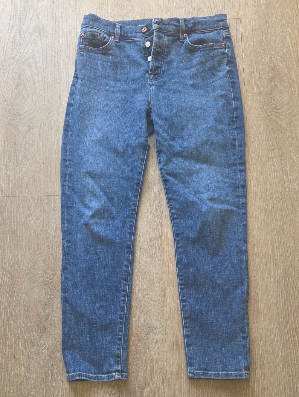 7 For All Mankind Josefina Slim High-Rise Jeans - Sz 27